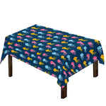 Cute Jellyfish Pattern Print Tablecloth