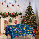 Cute Jellyfish Pattern Print Tablecloth