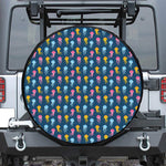 Cute Jellyfish Pattern Print Tire Cover