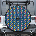 Cute Jellyfish Pattern Print Tire Cover With Camera Hole