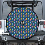 Cute Jellyfish Pattern Print Tire Cover With Camera Hole