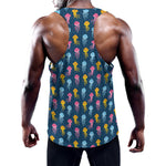 Cute Jellyfish Pattern Print Training Tank Top