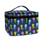 Cute Jellyfish Pattern Print Travel Makeup Bag