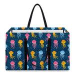 Cute Jellyfish Pattern Print Utility Tote Bag