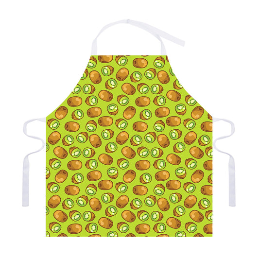 Cute Kiwi Pattern Print Adjustable Apron