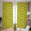 Cute Kiwi Pattern Print Dimout Pencil Pleat Curtains