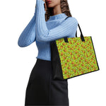 Cute Kiwi Pattern Print Canvas Tote Bag