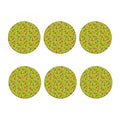 Cute Kiwi Pattern Print Coaster Set