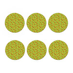 Cute Kiwi Pattern Print Coaster Set