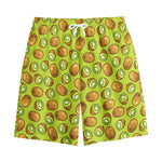 Cute Kiwi Pattern Print Cotton Shorts