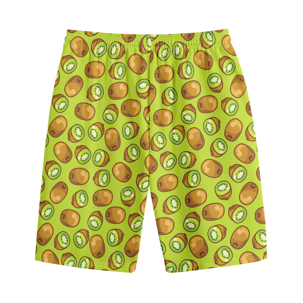 Cute Kiwi Pattern Print Cotton Shorts