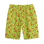 Cute Kiwi Pattern Print Cotton Shorts