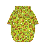 Cute Kiwi Pattern Print Dog Zip Up Hoodie