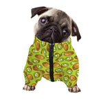 Cute Kiwi Pattern Print Dog Zip Up Jacket