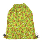 Cute Kiwi Pattern Print Drawstring Bag