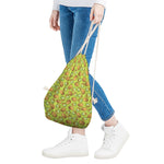 Cute Kiwi Pattern Print Drawstring Bag