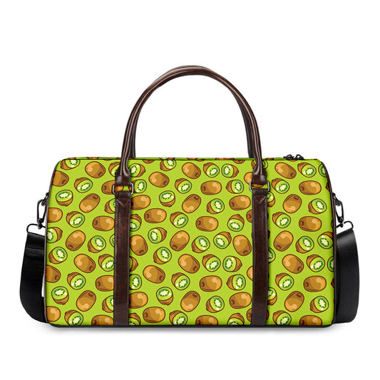 Cute Kiwi Pattern Print Duffle Bag