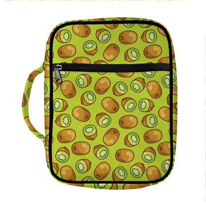 Cute Kiwi Pattern Print Front Pocket Bible Bag