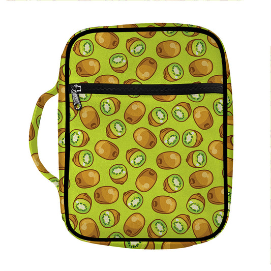 Cute Kiwi Pattern Print Front Pocket Bible Bag
