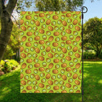 Cute Kiwi Pattern Print Garden Flag