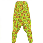 Cute Kiwi Pattern Print Hammer Pants