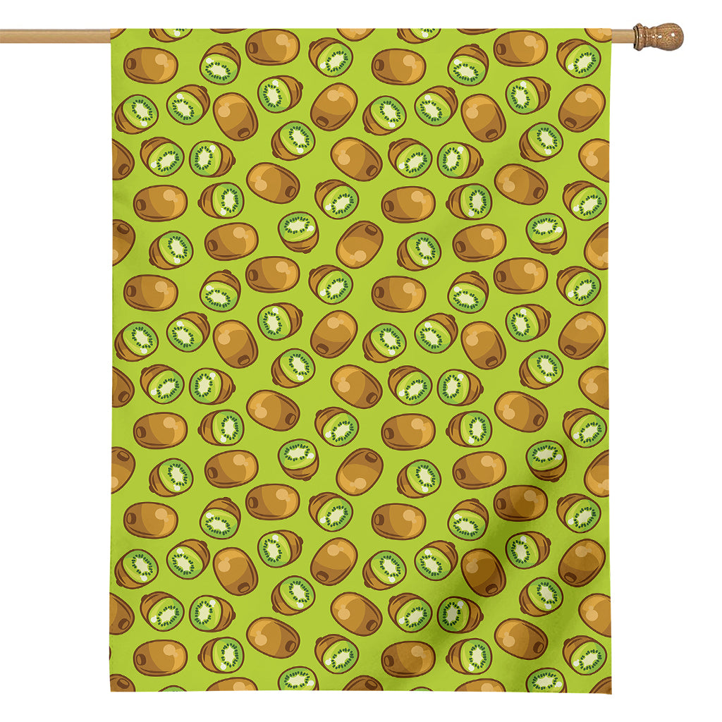 Cute Kiwi Pattern Print House Flag