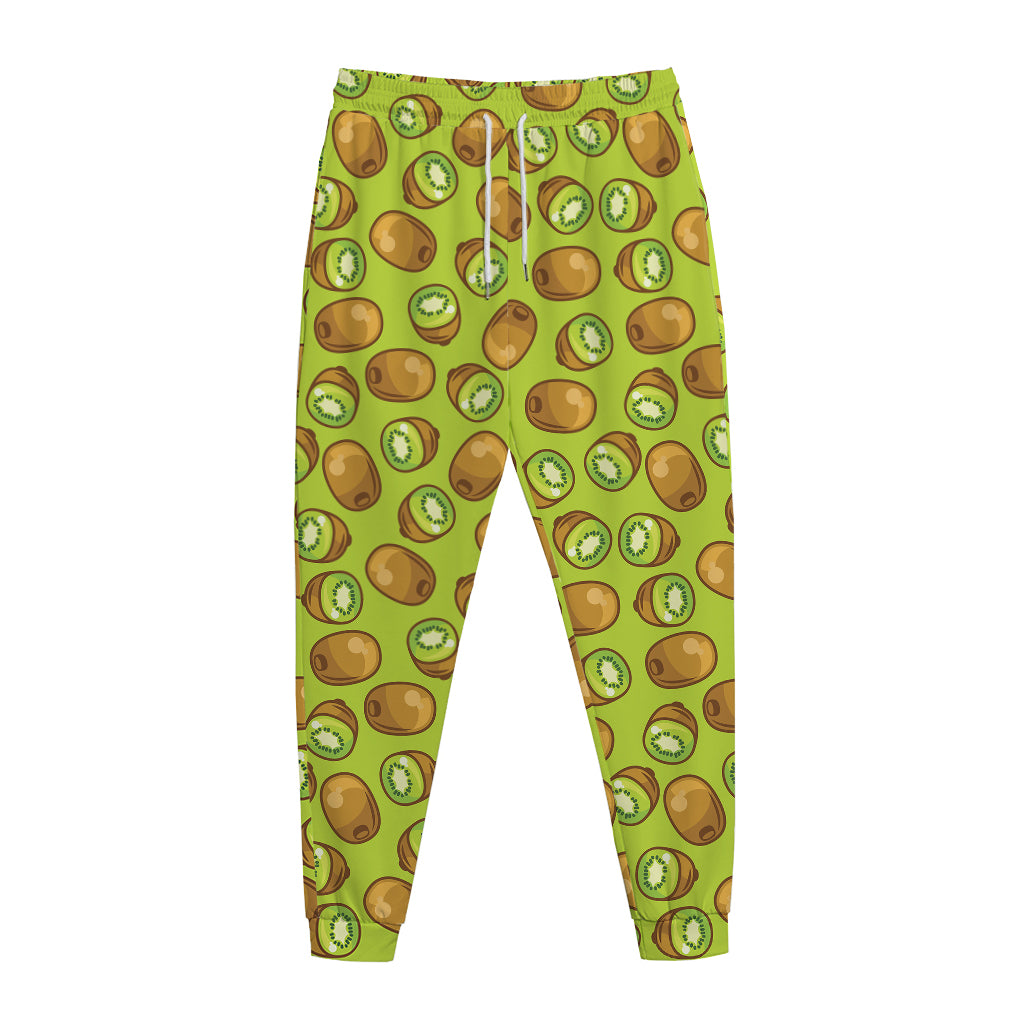 Cute Kiwi Pattern Print Jogger Pants