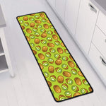 Cute Kiwi Pattern Print Long Kitchen Mat