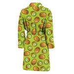 Cute Kiwi Pattern Print Men's Bathrobe