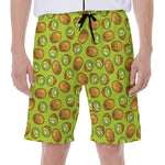 Cute Kiwi Pattern Print Men's Beach Shorts