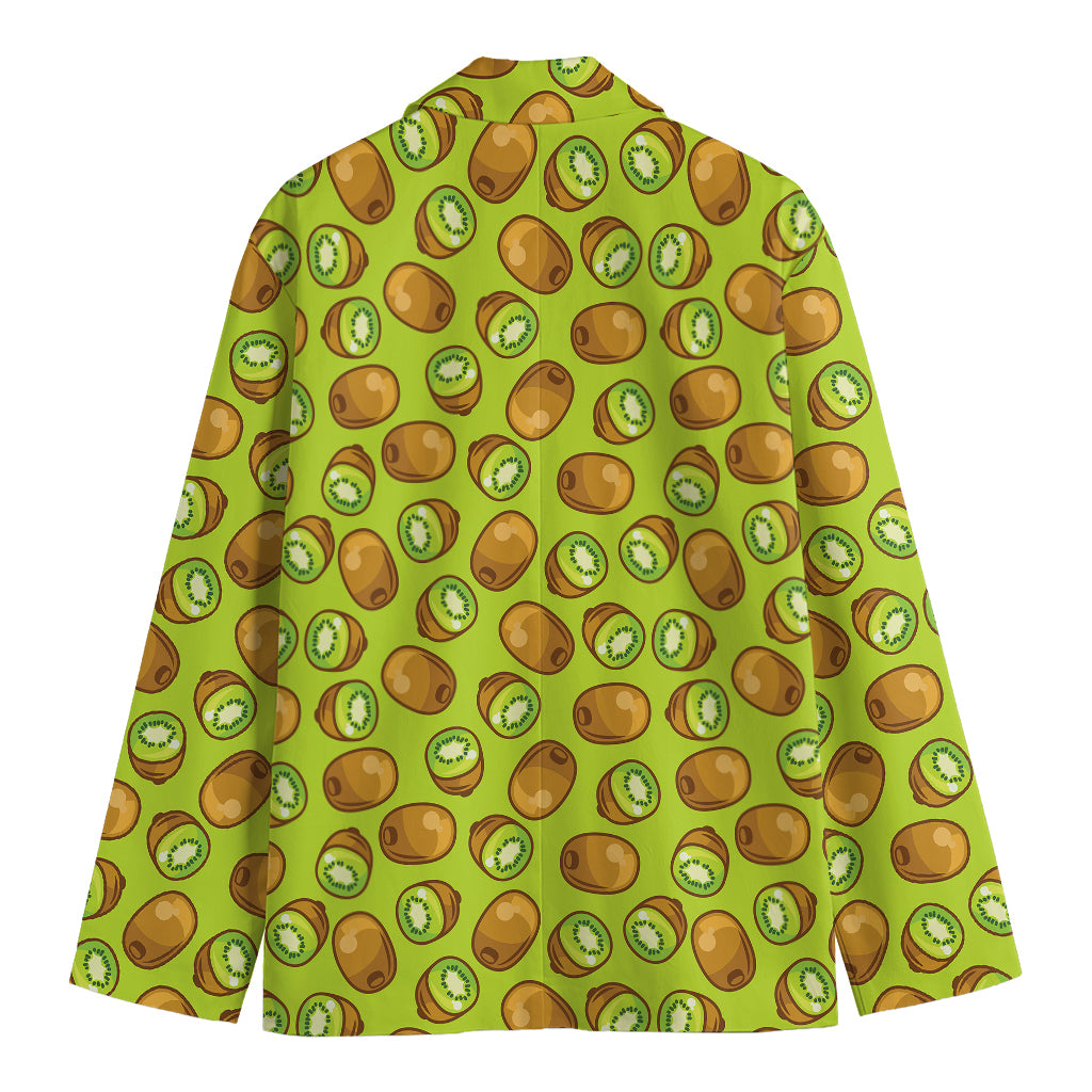 Cute Kiwi Pattern Print Men's Blazer