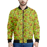 Cute Kiwi Pattern Print Men's Bomber Jacket