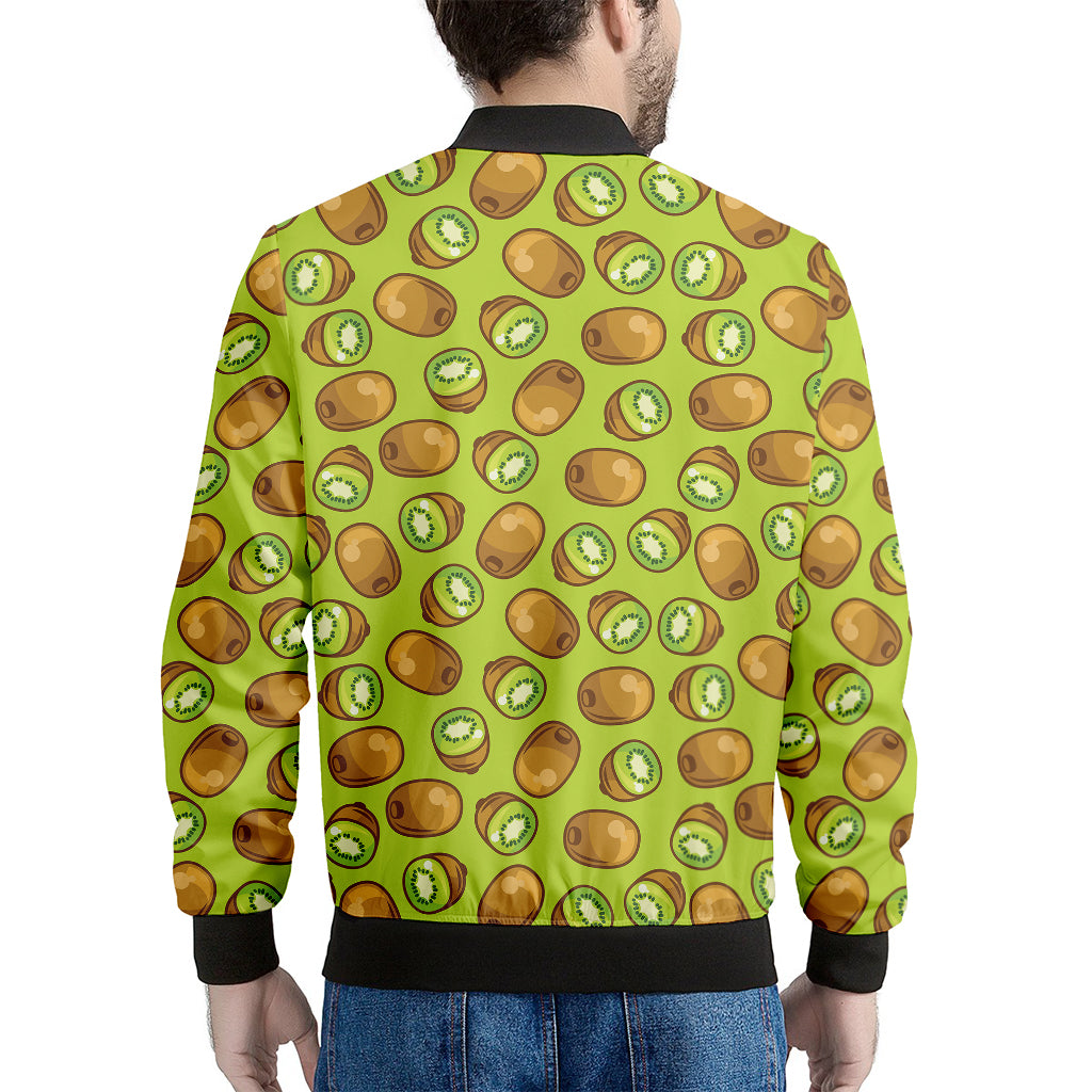 Cute Kiwi Pattern Print Men's Bomber Jacket