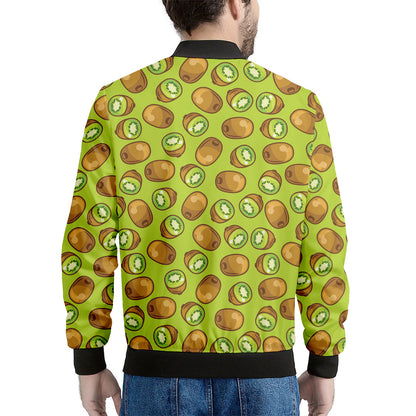 Cute Kiwi Pattern Print Men's Bomber Jacket