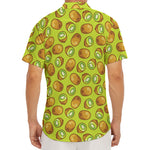 Cute Kiwi Pattern Print Men's Deep V-Neck Shirt