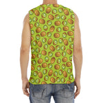 Cute Kiwi Pattern Print Men's Fitness Tank Top