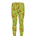 Cute Kiwi Pattern Print Men's Leggings