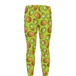 Cute Kiwi Pattern Print Men's leggings