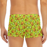 Cute Kiwi Pattern Print Men's Short Boxer Briefs
