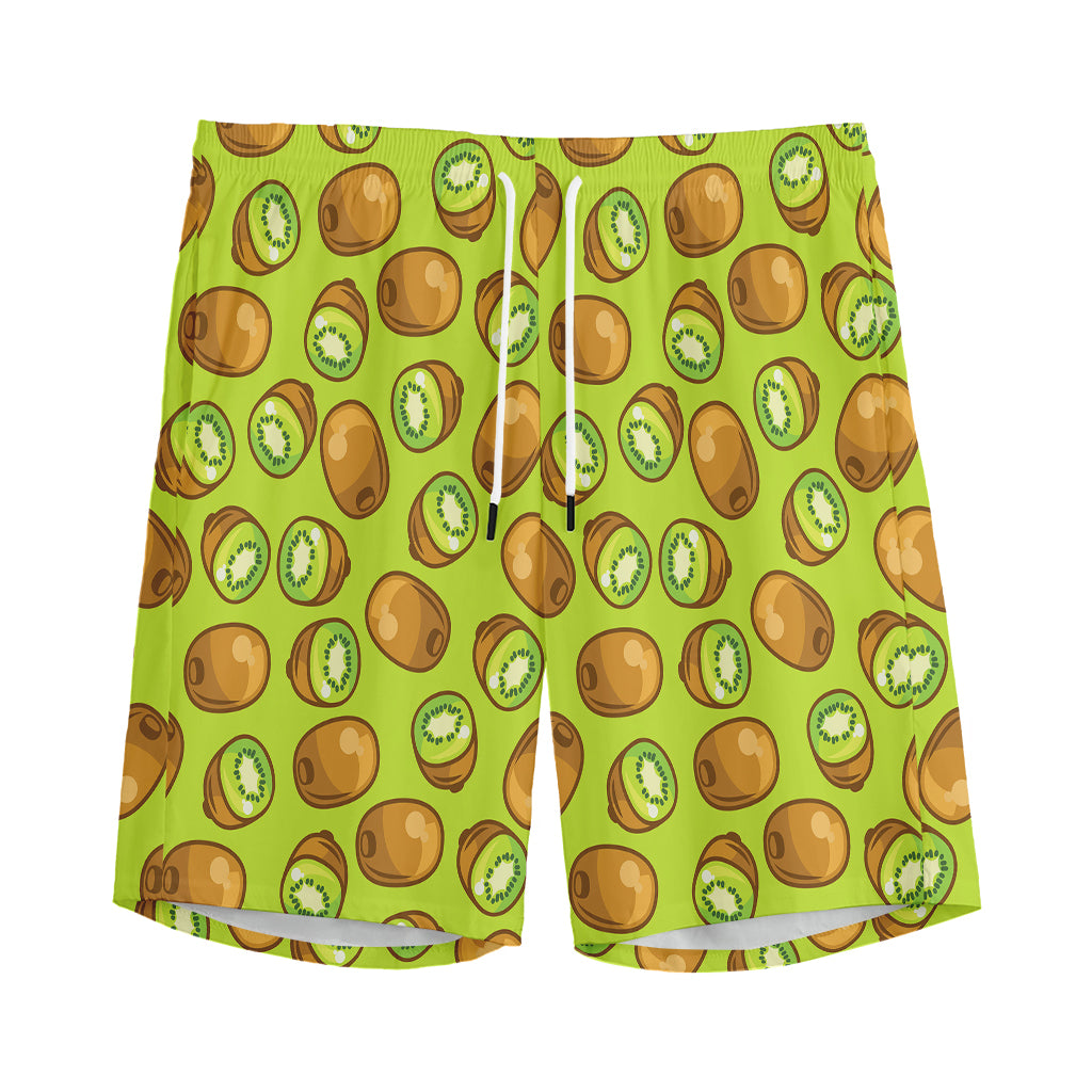 Cute Kiwi Pattern Print Men's Sports Shorts