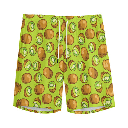 Cute Kiwi Pattern Print Men's Sports Shorts