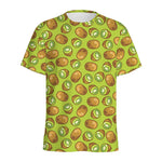 Cute Kiwi Pattern Print Men's Sports T-Shirt