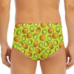 Cute Kiwi Pattern Print Men's Triangle Swim Briefs