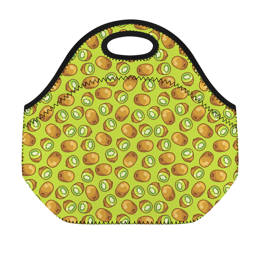 Cute Kiwi Pattern Print Neoprene Lunch Bag