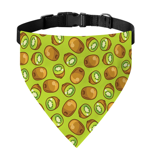 Cute Kiwi Pattern Print Over The Collar Dog Bandana
