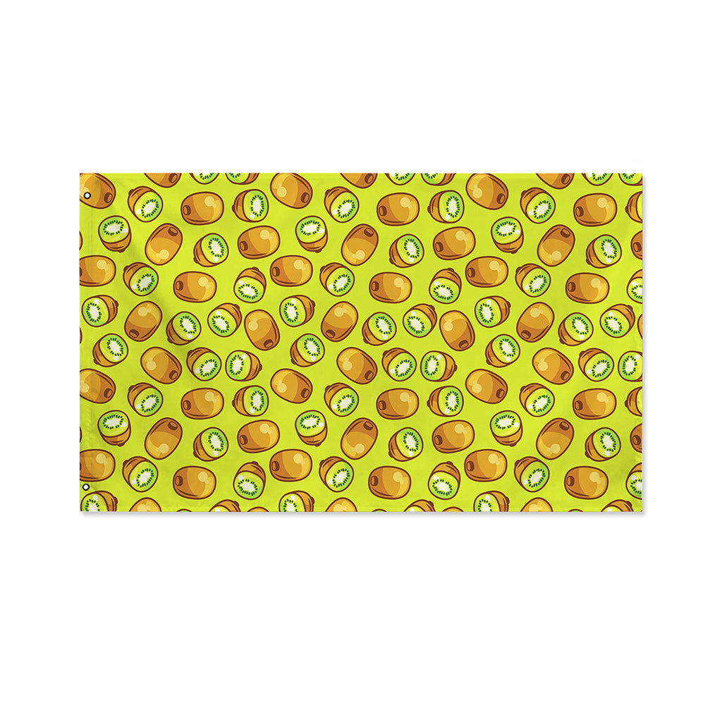 Cute Kiwi Pattern Print Polyester Flag