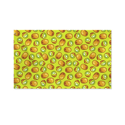 Cute Kiwi Pattern Print Polyester Flag