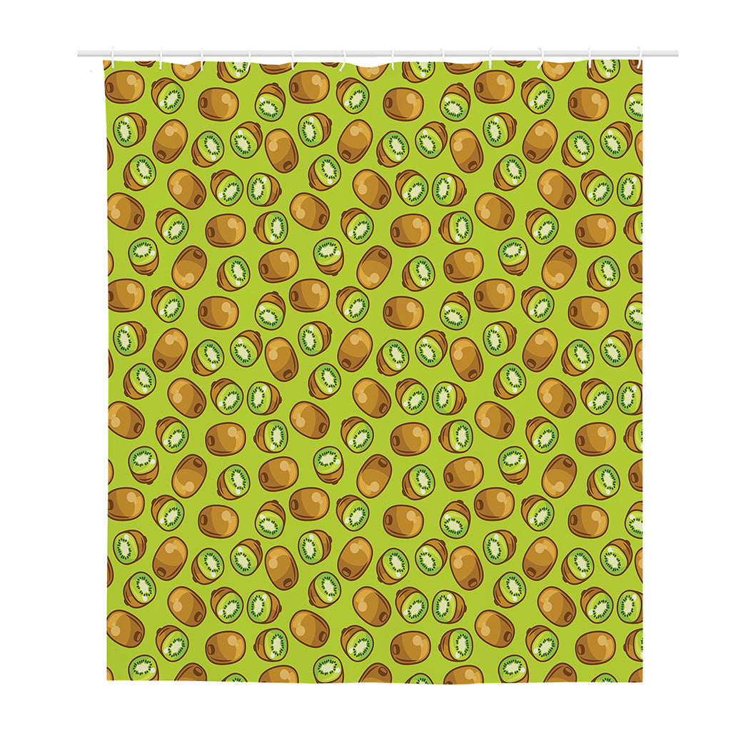 Cute Kiwi Pattern Print Polyester Shower Curtain
