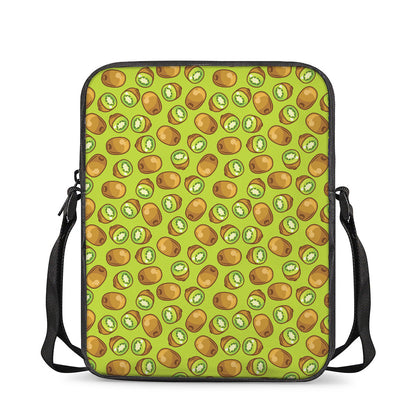 Cute Kiwi Pattern Print Rectangular Crossbody Bag