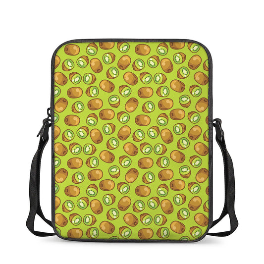 Cute Kiwi Pattern Print Rectangular Crossbody Bag